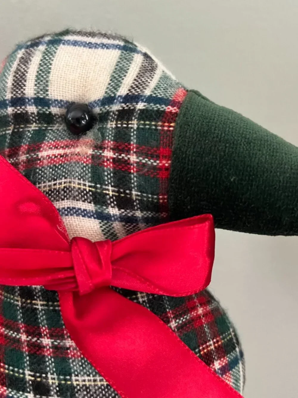 Handmade‎ Vintage Plaid  Flannel Fabric Duck Decor Ralph Lauren Style